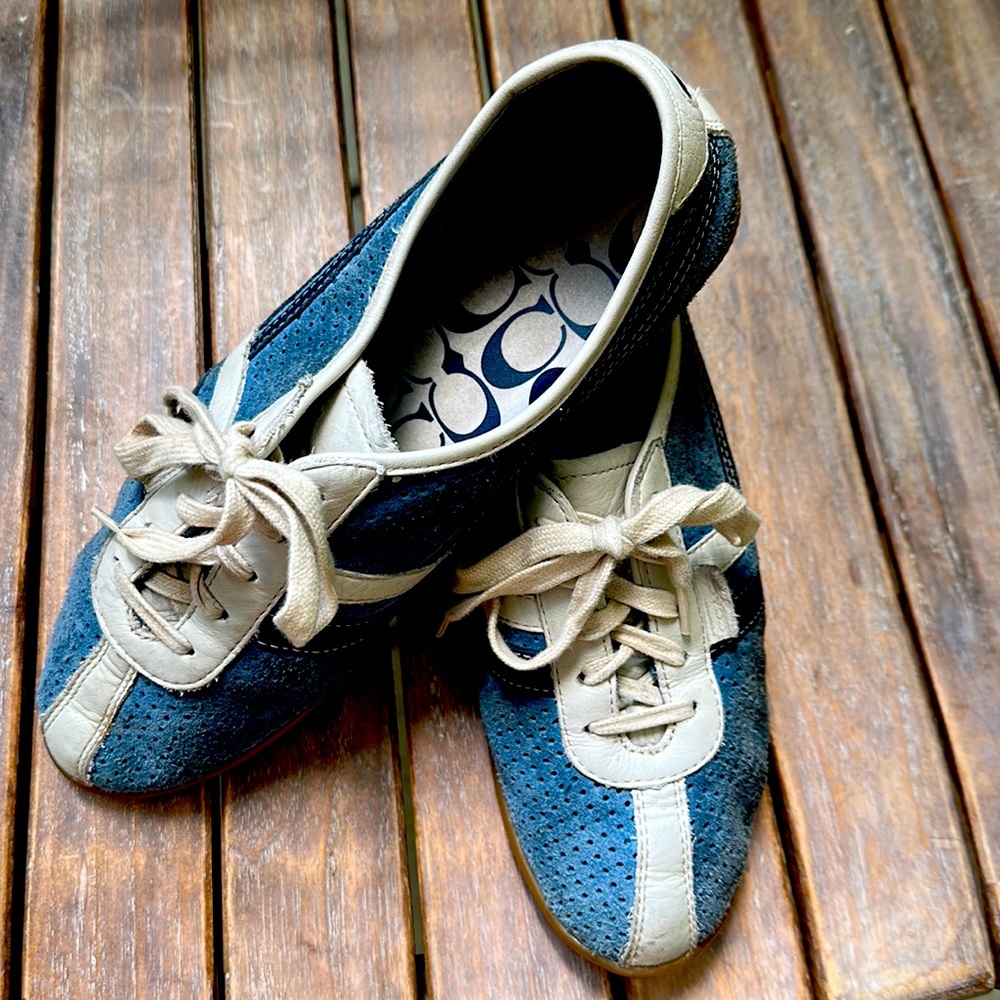 Almost new Coach suede sneakers